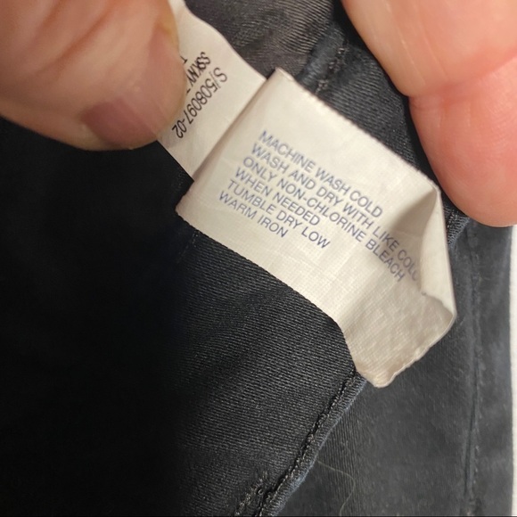 GAP Black Skinny Jeans Zip front pockets size 16 - Picture 5 of 8